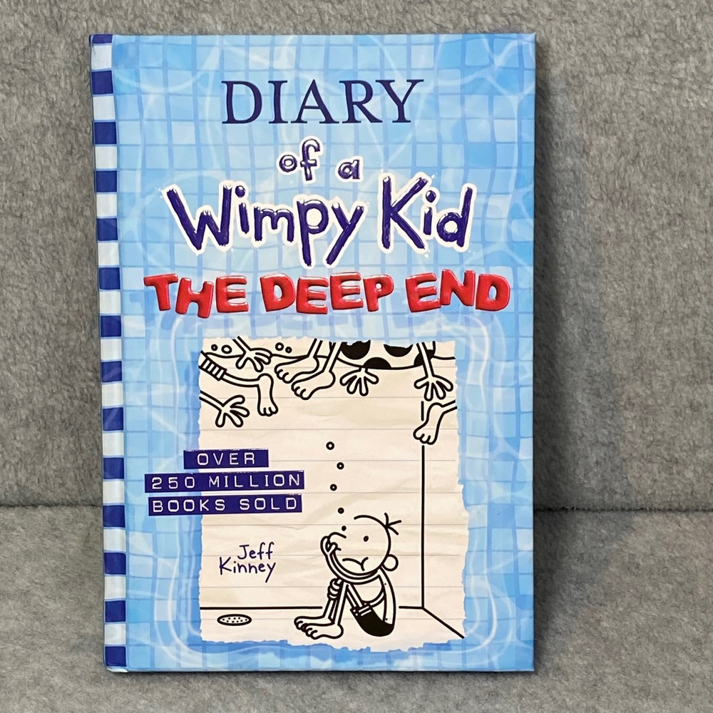 Diary of a Wimpy Kid The Deep End Book 15 Kids Hardcover Blue Jeff Kinney EUC